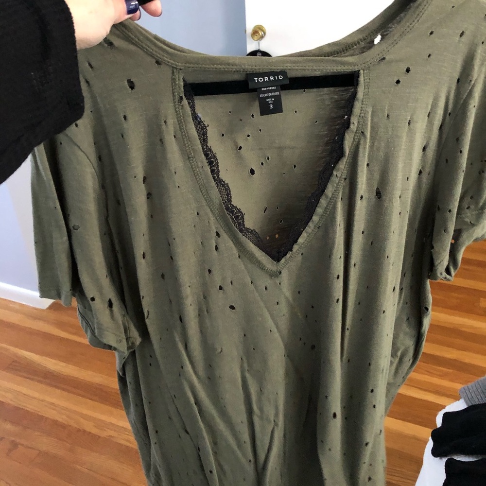Torrid deconstructed t shirt